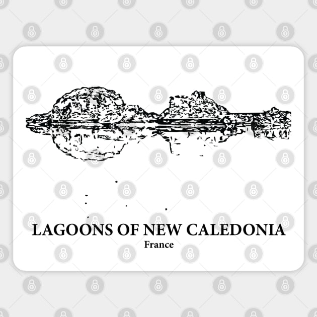 Lagoons of New Caledonia - France Magnet by Lakeric